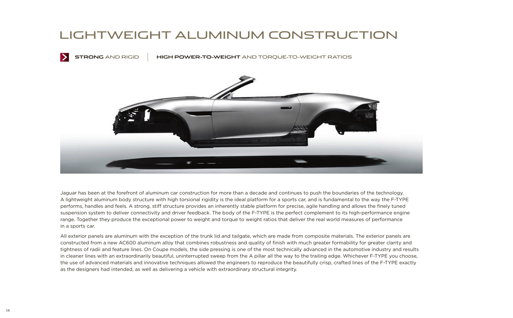 2014 Jaguar F-Type Brochure Page 18